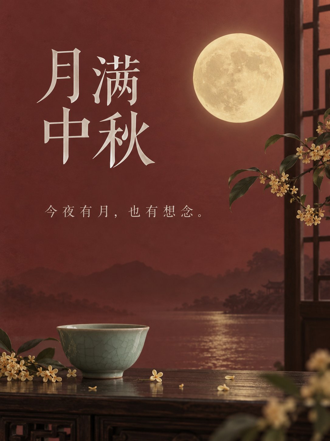 Moonlit Mid-Autumn Festival poster