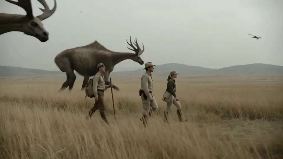 A prehistoric wildlife expedition
